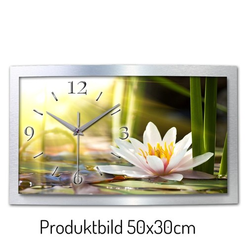 Seerose funk wanduhr - seerose, 3d-funk-wanduhr