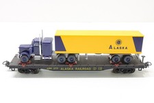 H0 Märklin US Flachwagen mit Truck Alaska Güterwagen AC N107