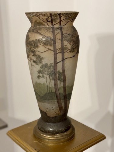 Legras jugendstil glas vase - legras,