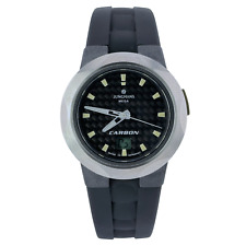 Junghans Mega Carbon Funkuhr Armbanduhr Schwarz 38 mm radio watch Ref. 050/2097