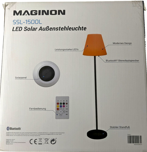 Maginon led solar stehlampe - maginon,