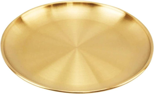 Gold speiseplatte edelstahl - gold,
