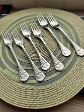 6 Stück Rosenthal ASIMMETRIA Satin 18/10 Edelstahl-Speisegabeln ca. 19cm - TOP!