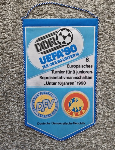 Wimpel uefa 1990 ddr sammlung - 1990,