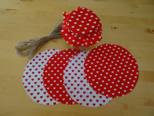 Stoff deckchen set - stoff-deckchen-set, /