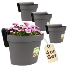 4er Set Geländertopf Balkon