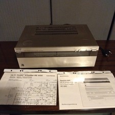 Siemens RE666 Stereo-Leistungsverstärker mit Anleitung und Stromlaufplan 