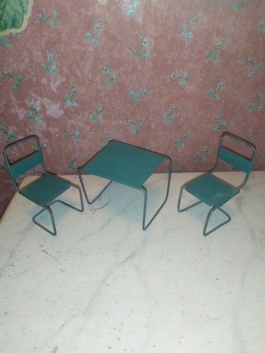 Alte metall blech sitzgruppe - alte, blech-sitzgruppe