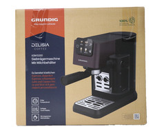 GRUNDIG KSM 5330 Siebträgermaschine mit integriertem Milchbehälter,1628 W, Gebr.