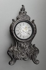 Kaminuhr / Tischuhr aus Zinn