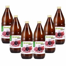 Mynatura Granatapfel Direktsaft 100% Granatapfelsaft Vegan (6x 1L Set)