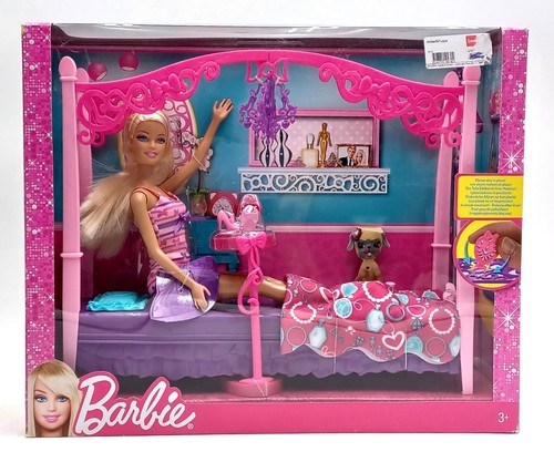 2012 glam bedroom barbie set - barbie,