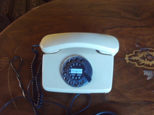 Wählscheibentelefon beige - wählscheibentelefon, ,beige
