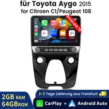 10.1" Für Toyota Aygo Citroen C1/Peugeot 108 Android14 Autoradio Carplay FM DAB+