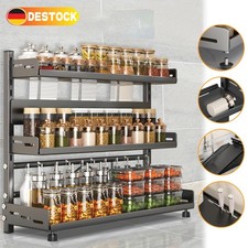 Gewürzregal Gewürzständer 3 Etagen Küchenorganizer Gewürz Organizer Gewürzhalter