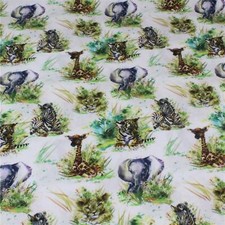 Baumwollstoff afrika babytiere - afrika,
