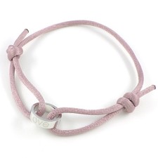 Cartier Armband Love Charity 750(18K) Weißgold Rosa Baumwollkordel