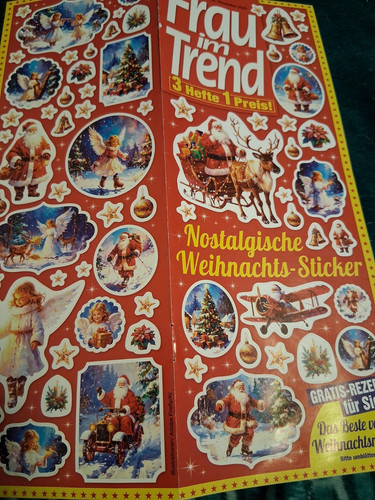 Stickerbogen aus zeitschriften - stickerbogen,