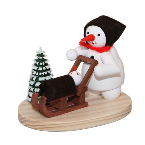 Miniaturfigur schneemann frau - miniaturfigur,