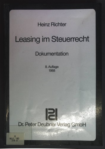 Leasing steuerrecht - leasing, im