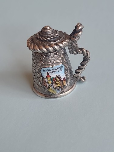 Silber fingerhut anhänger - silber, fingerhut-anhänger
