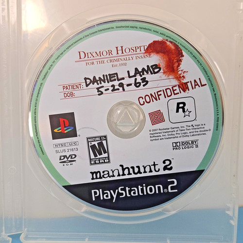 Manhunt sony playstation 2 - manhunt,