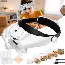 Profi LED Stirnlupe Kopflupe