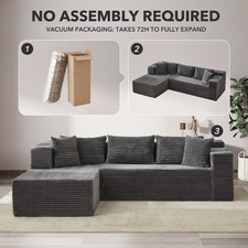 Großes L-förmiges Ecksofa