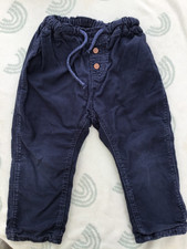 H&M weiche Cordhose Gr 80 dunkelblau
