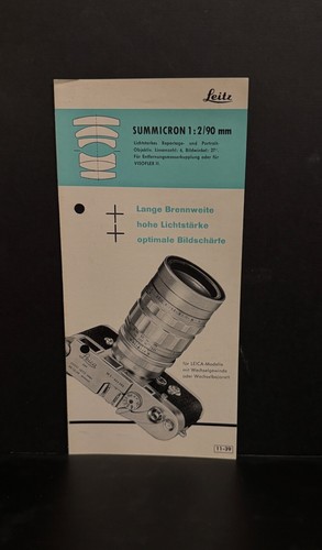 A0458 leitz leica summicron - #a0458-leitz,