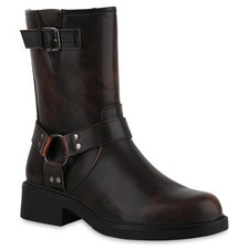Damen biker boots stiefeletten - biker,