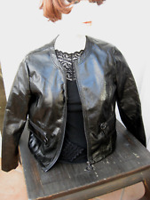 Neuwertiger Zustand, Lackjacke, schwarz, Satinfutter, Manguun, Gr. 42, glänzend