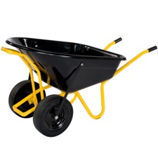 Doppelrad Schubkarre 160 l Twin Schubkarre Transporthilfe Transportgerät