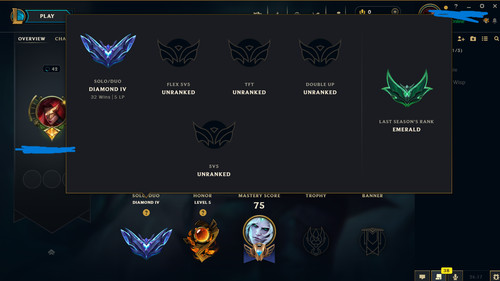 Lol account euw diamond 4 - lol,