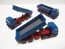 Wiking LKW Set Konvolut (28) Mercedes 3535 K/8x4 - capriblau - 3 gleiche Modelle