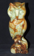 gravierte Steineule Edelstein? Mexiko Ägypten ca. 15cm Dekorfigur Sammler