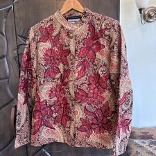 Indigo moon rot gold - gold, paisley