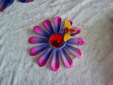 Wand-Deko/Blume/Metall/neu/Pin