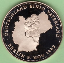BRD, Medailie, 1990 Deutschland einig Vaterland, 40 mm