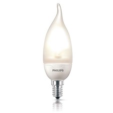 Philips Energiesparlampe Softone Windstoßkerze 5W = 21W E14 matt 190lm warmweiß 