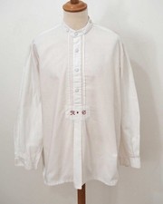 Trachten Schlupf Hemd Kragenweite 42 Herren Antik Stehkragen P362