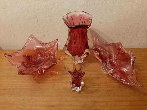 Bohemia glasvase glasschale - bohemia,