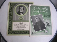 2 x Klavier Noten ca. 40-50er Jahre/  Schlager  / Oldies Hits / Vintage / Piano