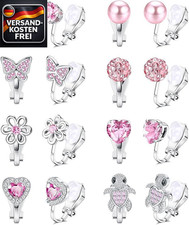 Ohrclips Herz Stern Blumen