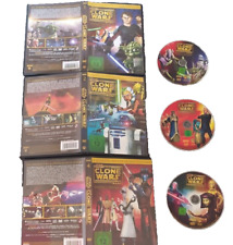 3 x DVD:  Star Wars: The Clone Wars - Staffel 1, Vol. 1 + 2 + 4 = 16 Episoden