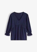 3/4 Arm Shirt mit Knopfdetails