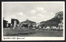 Ansichtskarte Gerolstein /Eifel, Panorama am Ehrenmal, mit Burgblick 1941 