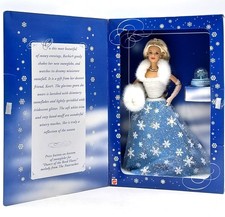 1999 Snow Sensation Barbie Puppe / Blond / Blaues Kleid / Mattel 23800, NrfB