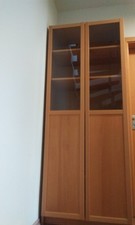 IKEA Schrank Glastür Buche & Regal Buche Höhe ca. 202 cm 2 Möbelstücke 