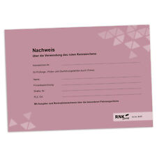 RNK Nachweisheft Rote